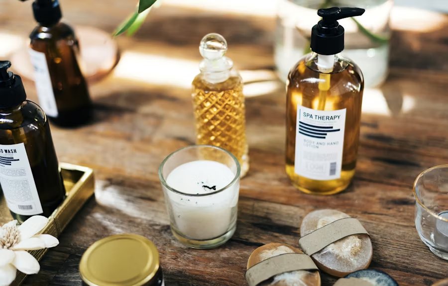 Spa oils and aromatherapy